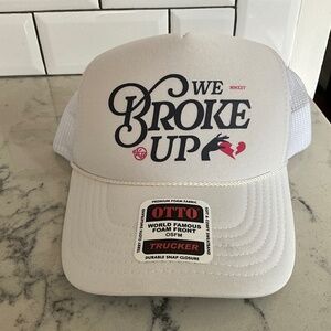 Kelsea Ballerini We Broke Up White Trucker Hat